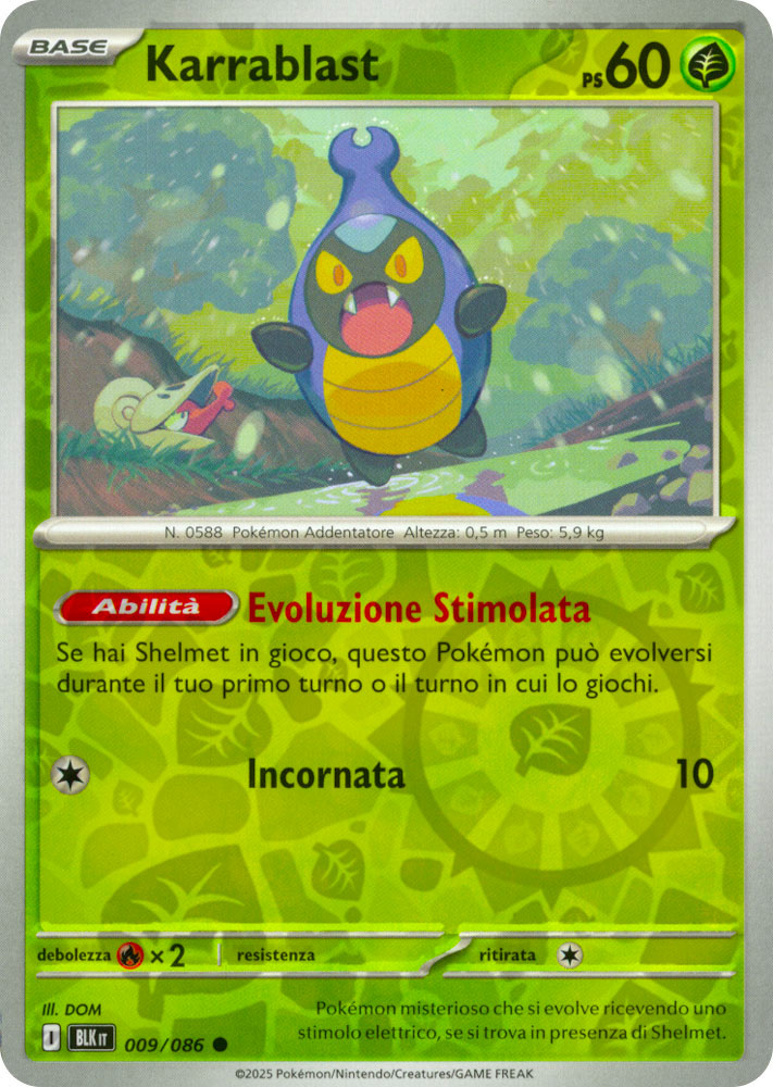 009 / 086 Karrablast Comune foil reverse (IT) -NEAR MINT-
