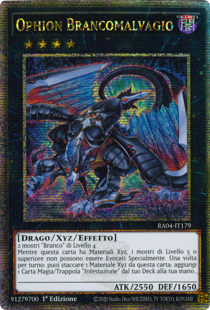 RA04-IT179 Ophion Brancomalvagio Rara Segreta Quarto di Secolo 1a Edizione (IT) -NEAR MINT-