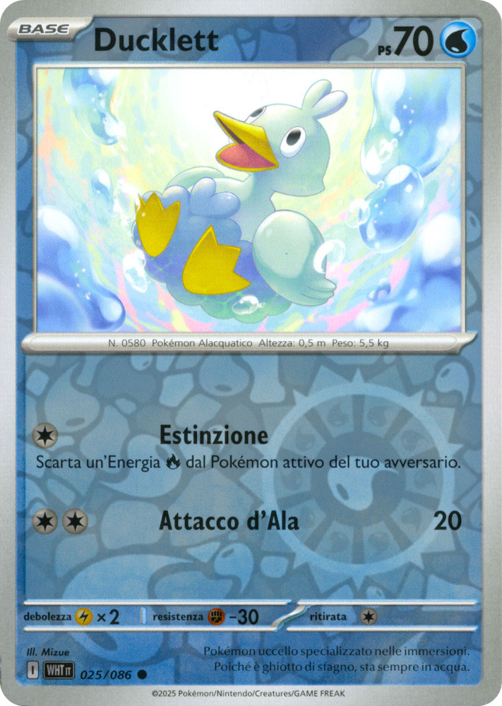 025 / 086 Ducklett Comune foil reverse (IT) -NEAR MINT-