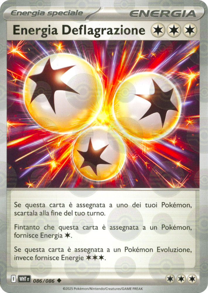 086 / 086 Energia Deflagrazione Non Comune foil reverse Poke Ball (IT) -NEAR MINT-