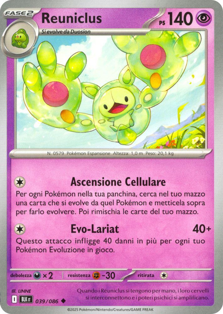 039 / 086 Reuniclus Non Comune normale (IT) -NEAR MINT-