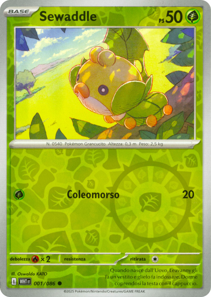 001 / 086 Sewaddle Comune foil reverse (IT) -NEAR MINT-