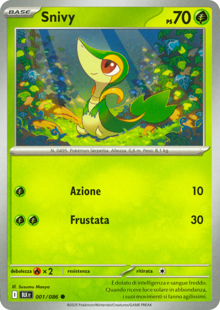 001 / 086 Snivy Comune normale (IT) -NEAR MINT-