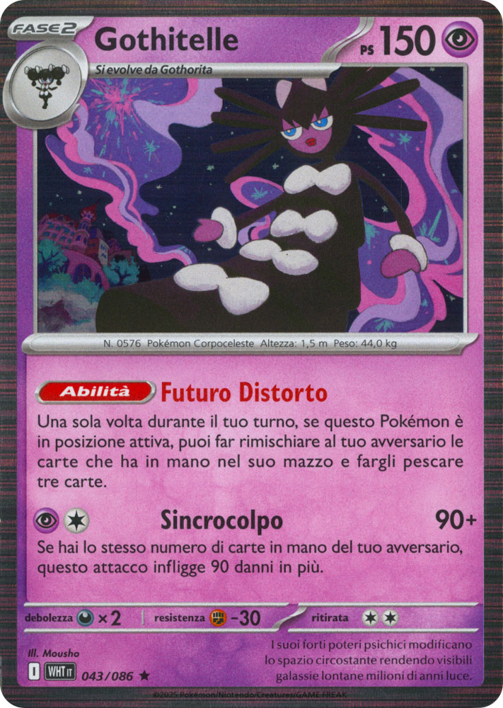 043 / 086 Gothitelle Rara foil (IT) -NEAR MINT-
