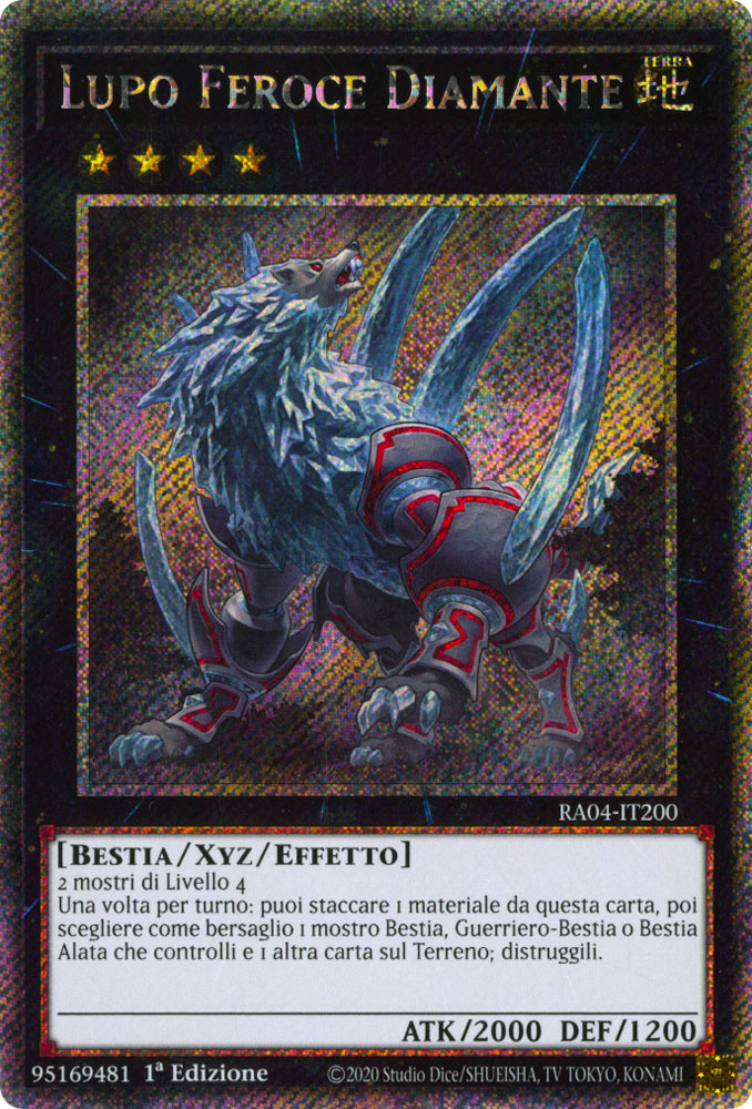 RA04-IT200 Lupo Feroce Diamante Platinum Segreta 1a Edizione (IT) -NEAR MINT-