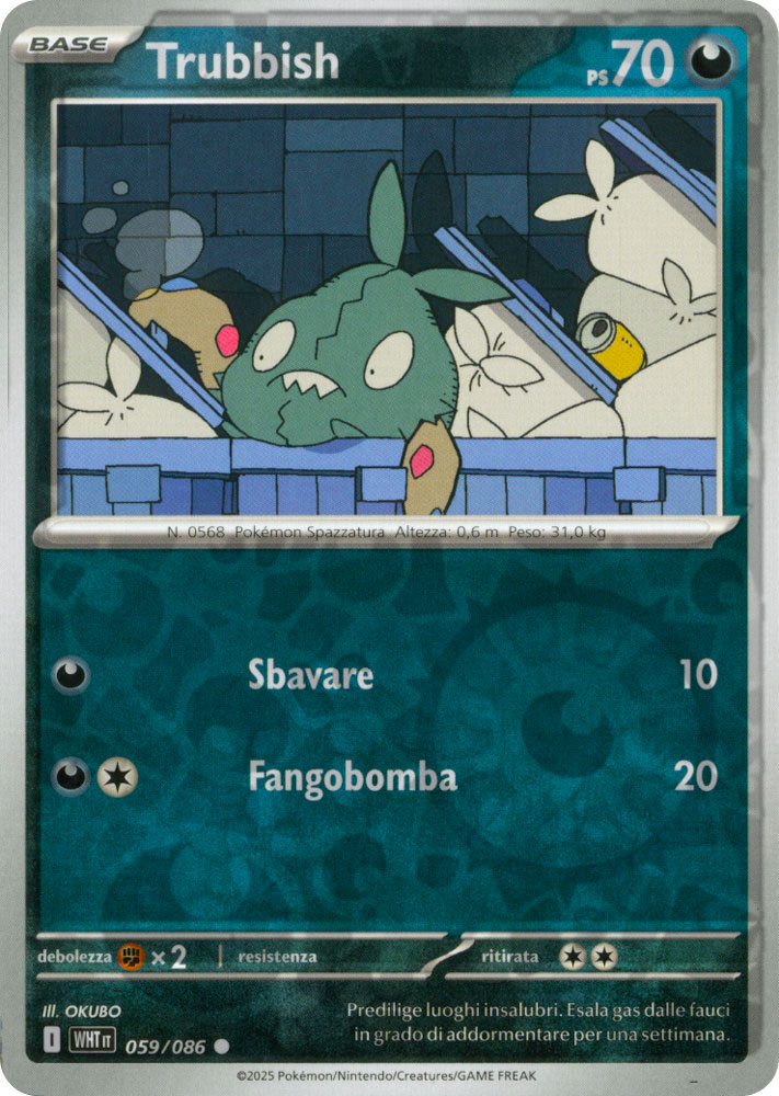 059 / 086 Trubbish Comune foil reverse (IT) -NEAR MINT-