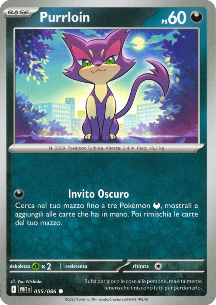 055 / 086 Purrloin Comune normale (IT) -NEAR MINT-