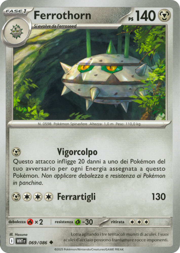 069 / 086 Ferrothorn Non Comune normale (IT) -NEAR MINT-