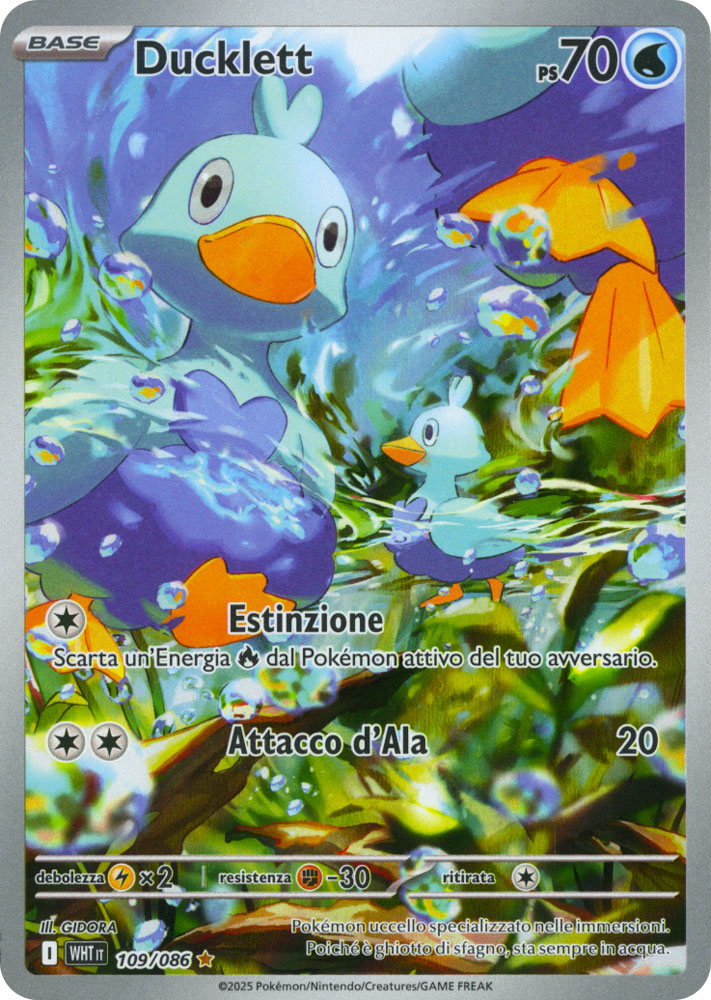 109 / 086 Ducklett Rara Segreta foil (IT) -NEAR MINT-