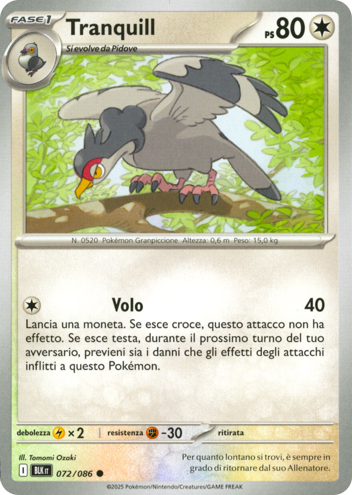 072 / 086 Tranquill Comune normale (IT) -NEAR MINT-