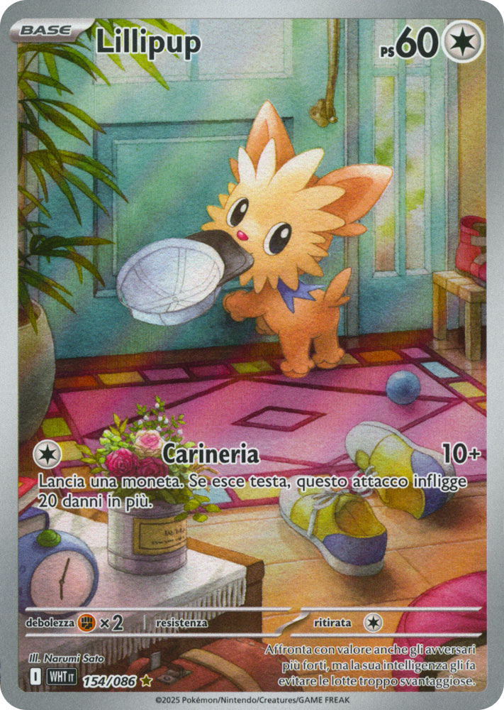 154 / 086 Lillipup Rara Segreta foil (IT) -NEAR MINT-