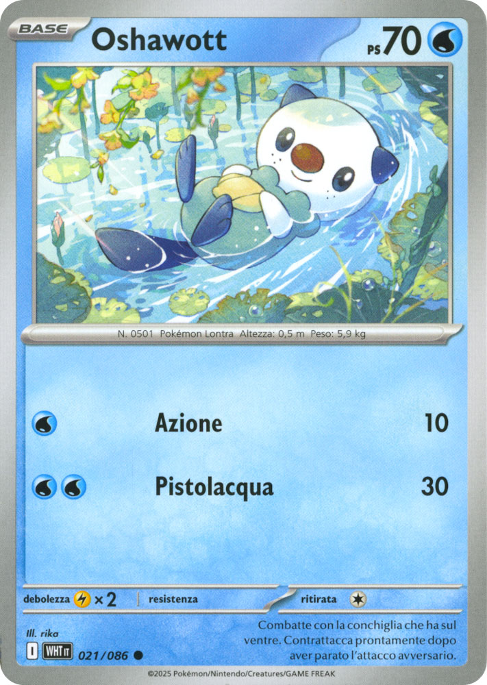 021 / 086 Oshawott Comune normale (IT) -NEAR MINT-