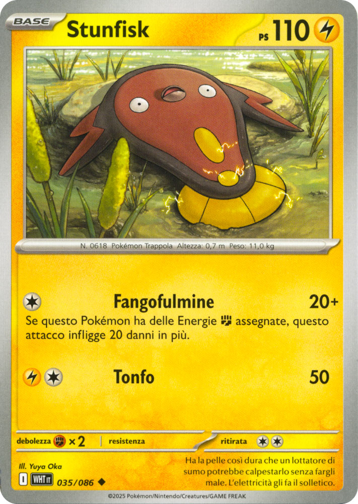 035 / 086 Stunfisk Non Comune normale (IT) -NEAR MINT-