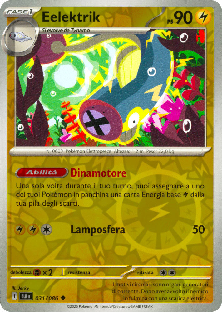 031 / 086 Eelektrik Non Comune foil reverse (IT) -NEAR MINT-