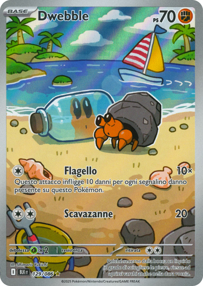 129 / 086 Dwebble Rara Segreta foil (IT) -NEAR MINT-