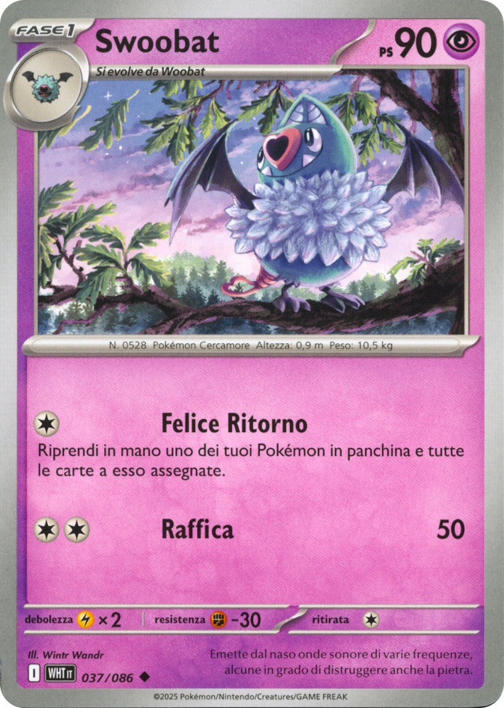 037 / 086 Swoobat Non Comune normale (IT) -NEAR MINT-