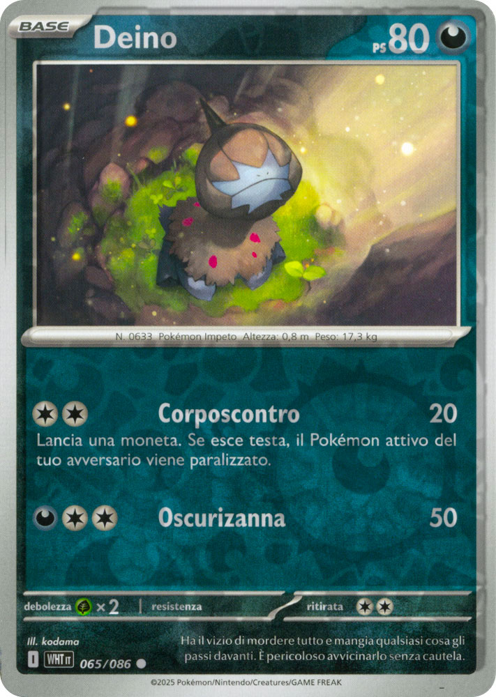 065 / 086 Deino Comune foil reverse (IT) -NEAR MINT-