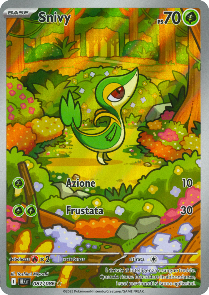 087 / 086 Snivy Rara Segreta foil (IT) -NEAR MINT-