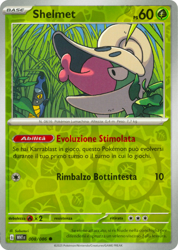 008 / 086 Shelmet Comune foil reverse (IT) -NEAR MINT-