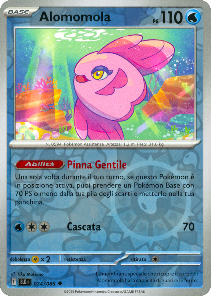 024 / 086 Alomomola Non Comune foil reverse (IT) -NEAR MINT-