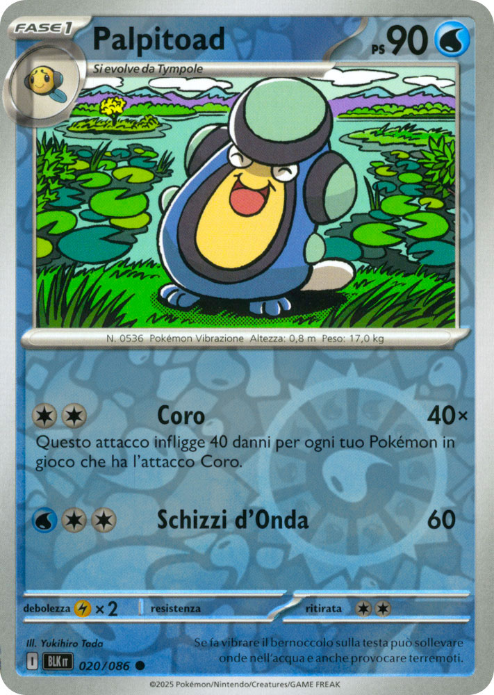 020 / 086 Palpitoad Comune foil reverse (IT) -NEAR MINT-