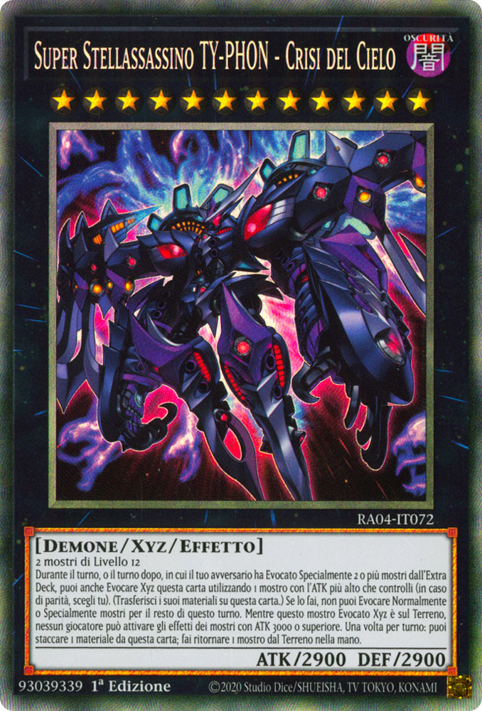 RA04-IT072 Super Stellassassino TY-PHON - Crisi del Cielo Rara Collector 1a Edizione (IT) -NEAR MINT-