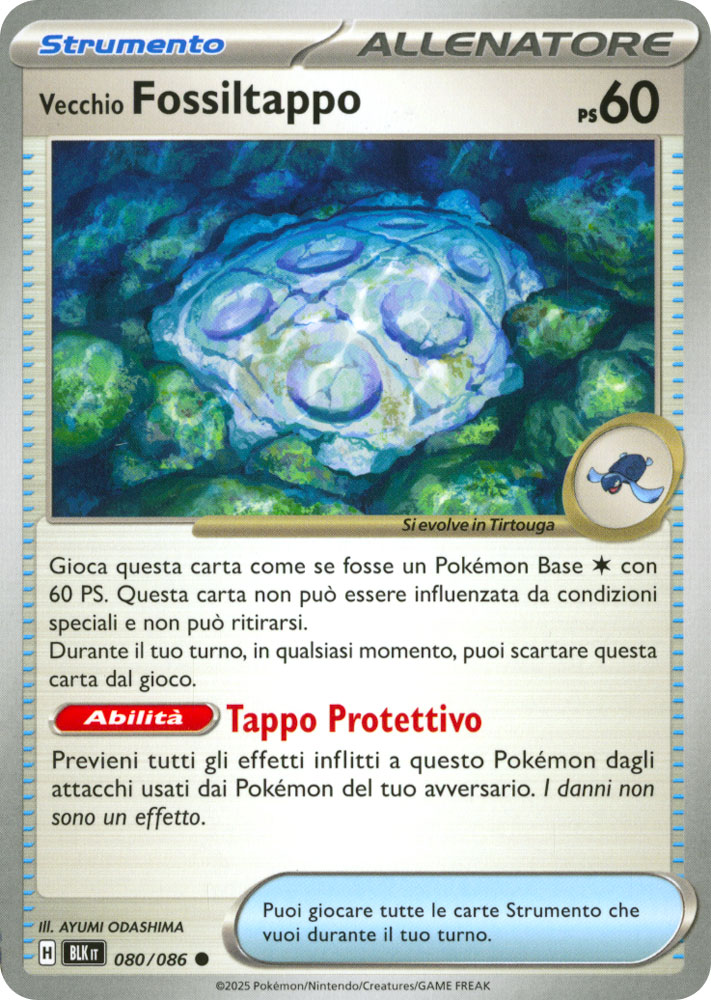 080 / 086 Vecchio Fossiltappo Comune normale (IT) -NEAR MINT-