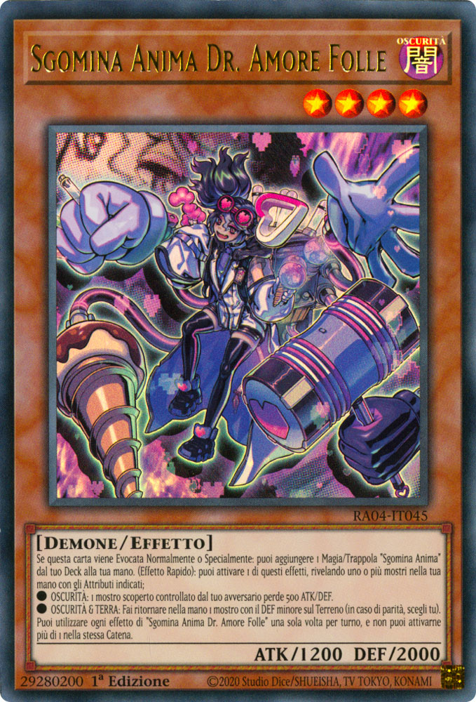 RA04-IT045 Sgomina Anima Dr. Amore Folle Ultra Rara 1a Edizione (IT) -NEAR MINT-