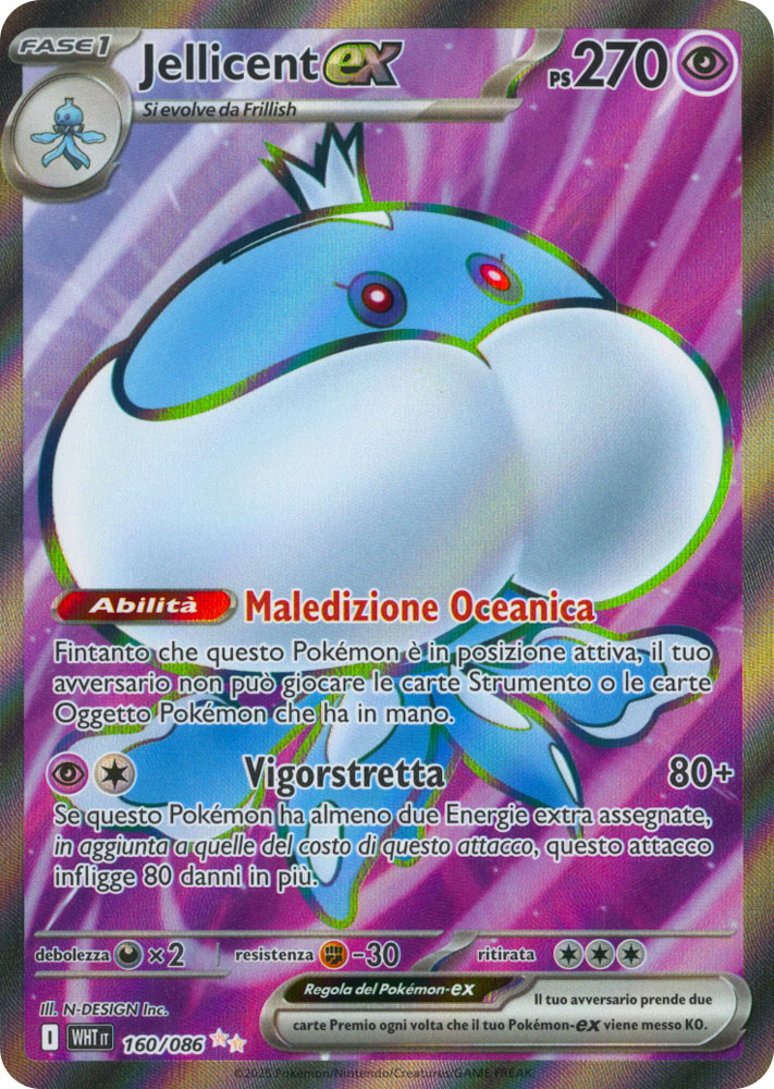 160 / 086 Jellicent ex Rara Segreta foil (IT) -NEAR MINT-