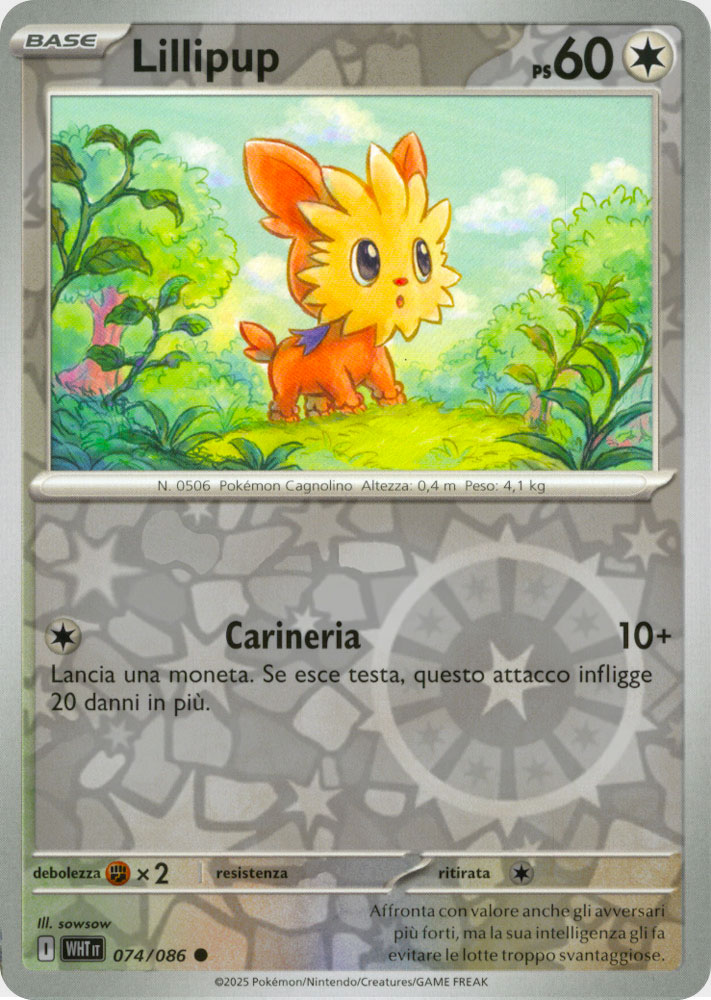 074 / 086 Lillipup Comune foil reverse (IT) -NEAR MINT-