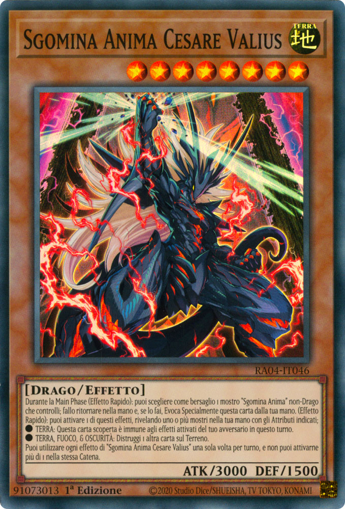 RA04-IT046 Sgomina Anima Cesare Valius Super Rara 1a Edizione (IT) -NEAR MINT-