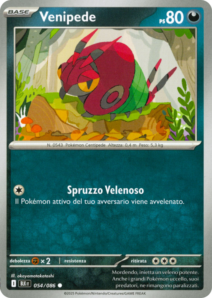 054 / 086 Venipede Comune normale (IT) -NEAR MINT-