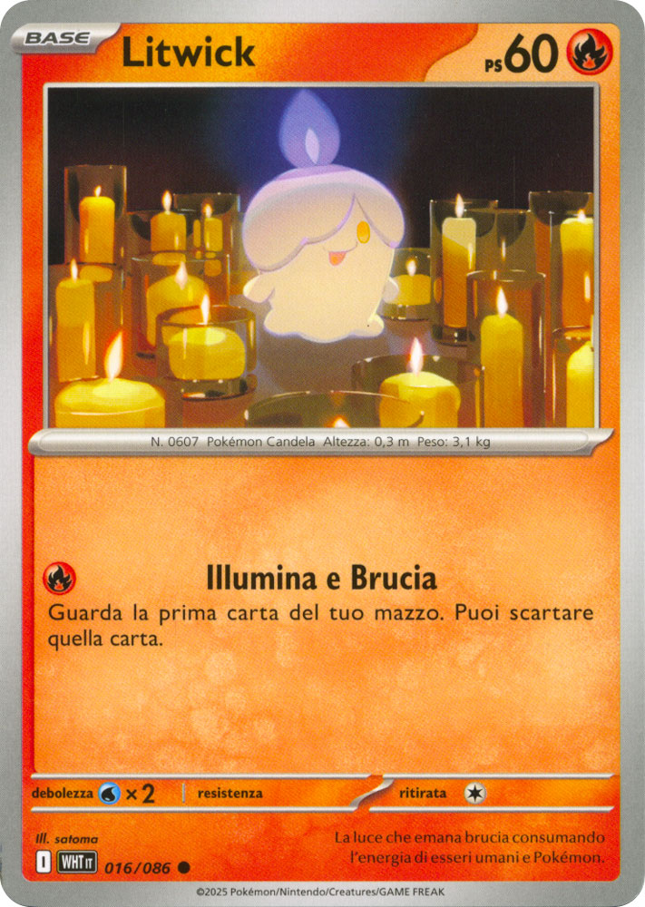 016 / 086 Litwick Comune normale (IT) -NEAR MINT-