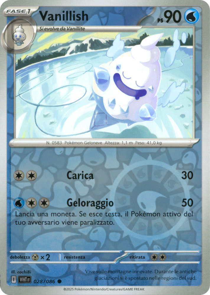 028 / 086 Vanillish Comune foil reverse (IT) -NEAR MINT-