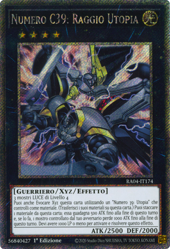 RA04-IT174 Numero C39: Raggio Utopia Platinum Segreta 1a Edizione (IT) -NEAR MINT-