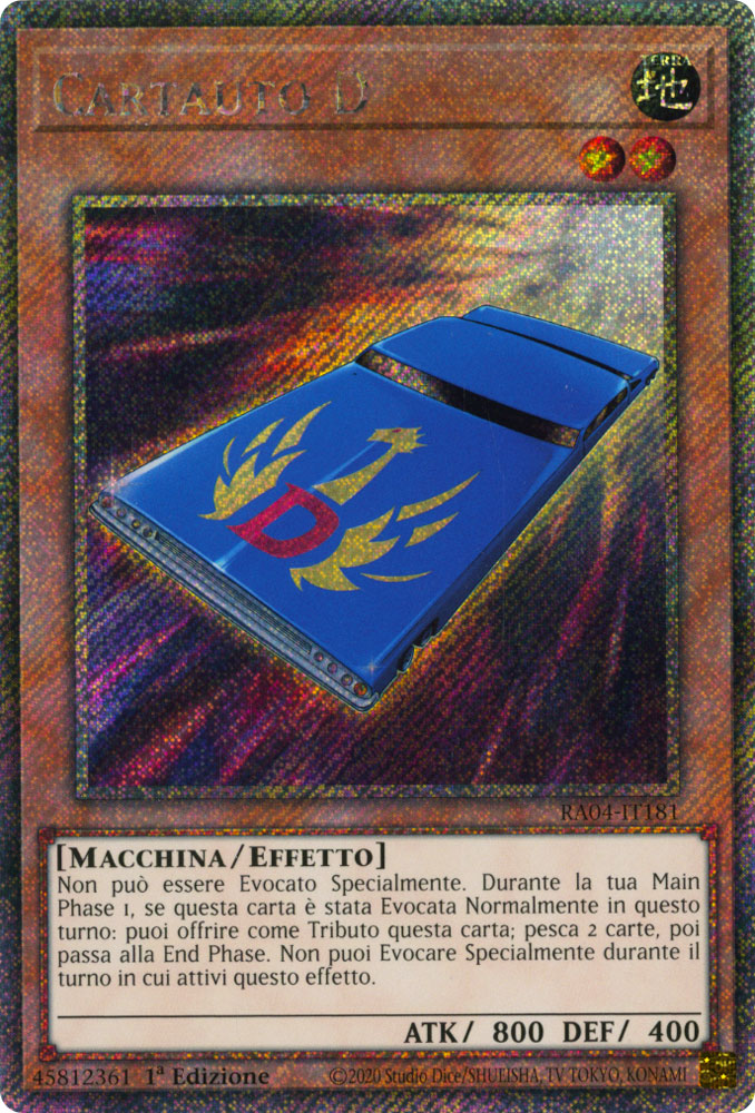 RA04-IT181 Cardauto D Platinum Segreta 1a Edizione (IT) -NEAR MINT-