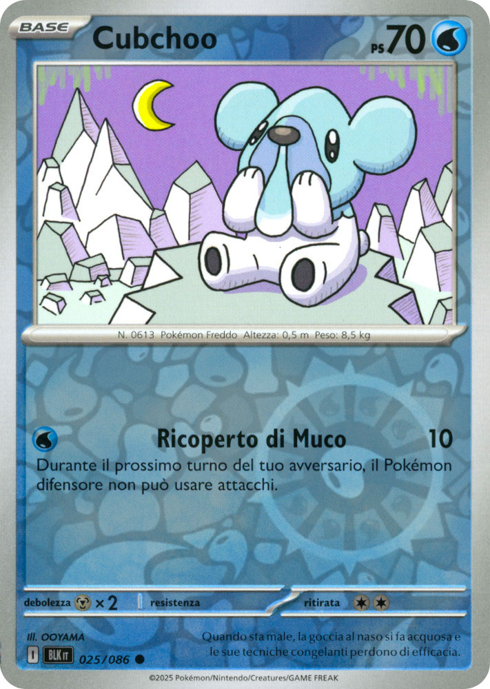 025 / 086 Cubchoo Comune foil reverse (IT) -NEAR MINT-