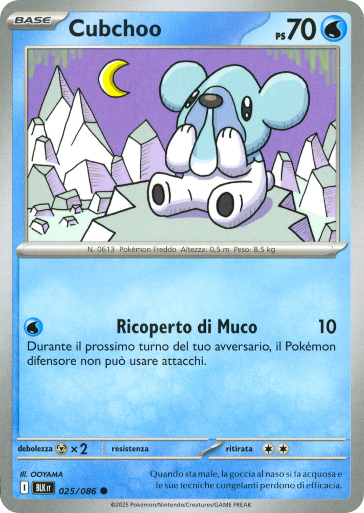 025 / 086 Cubchoo Comune normale (IT) -NEAR MINT-