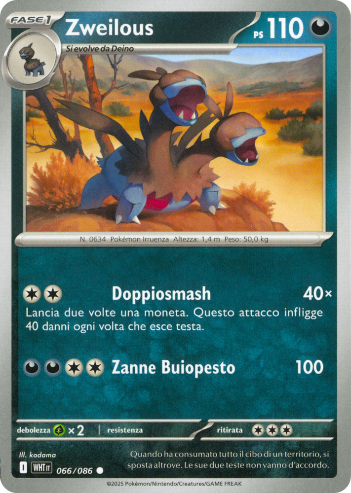 066 / 086 Zweilous Comune normale (IT) -NEAR MINT-