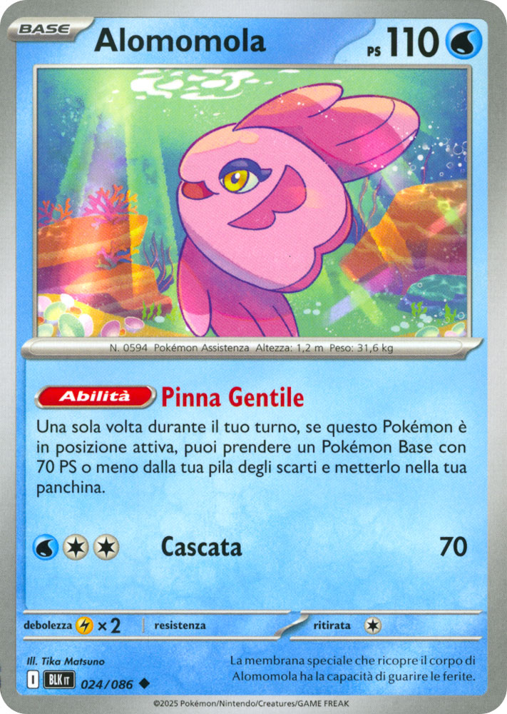 024 / 086 Alomomola Non Comune normale (IT) -NEAR MINT-