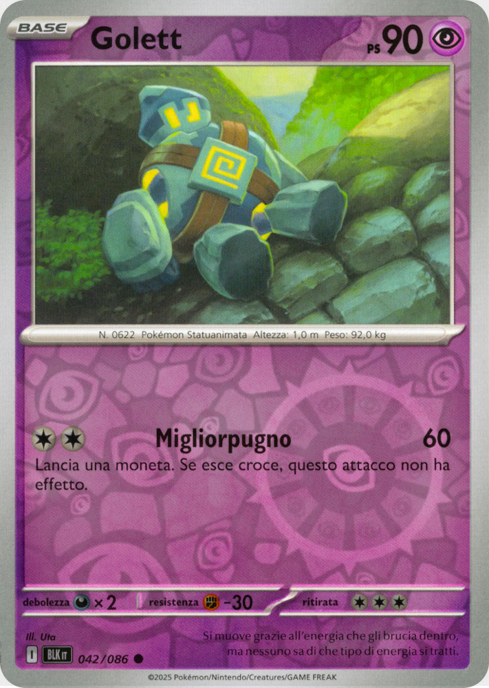 042 / 086 Golett Comune foil reverse (IT) -NEAR MINT-