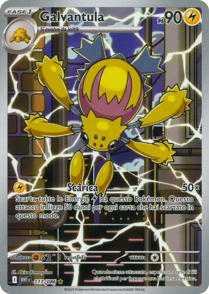 117 / 086 Galvantula Rara Segreta foil (IT) -NEAR MINT-