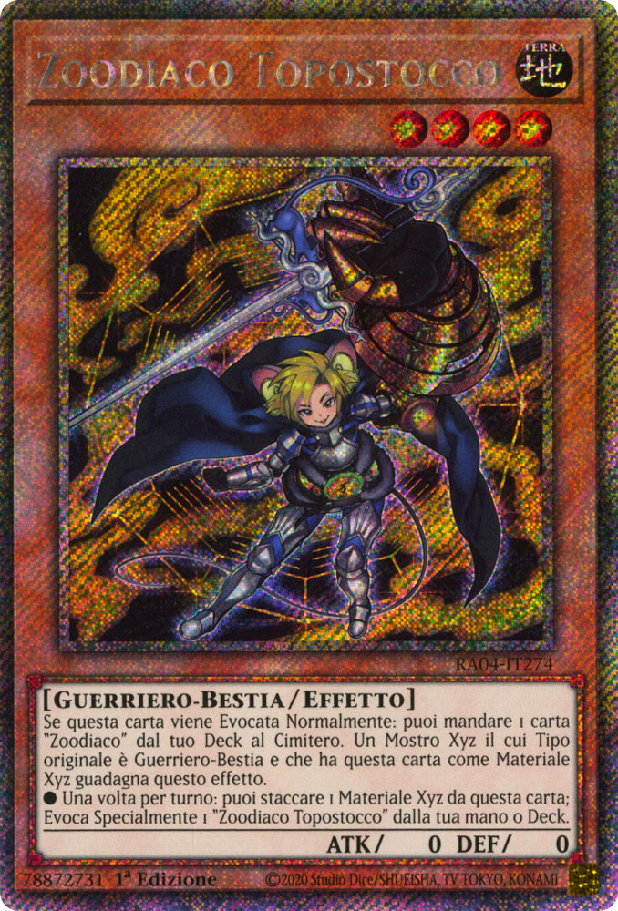 RA04-IT274 Zoodiaco Topostocco Platinum Segreta 1a Edizione (IT) -NEAR MINT-