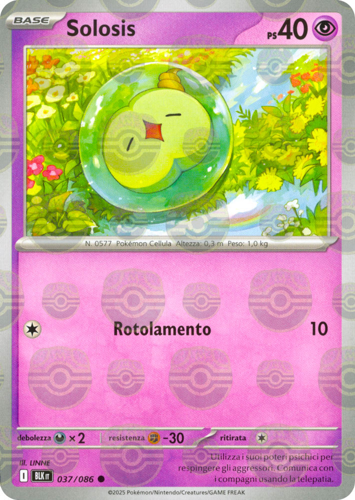 037 / 086 Solosis Comune foil reverse Master Ball (IT) -NEAR MINT-