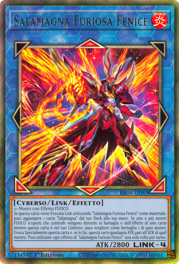 RA04-IT083 Salamagna Furiosa Fenice Rara Ultimate 1a Edizione (IT) -NEAR MINT-