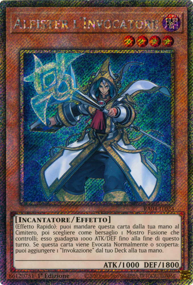 RA04-IT024 Aleister l'Invocatore (Versione Alternativa) Platinum Segreta 1a Edizione (IT) -NEAR MINT-