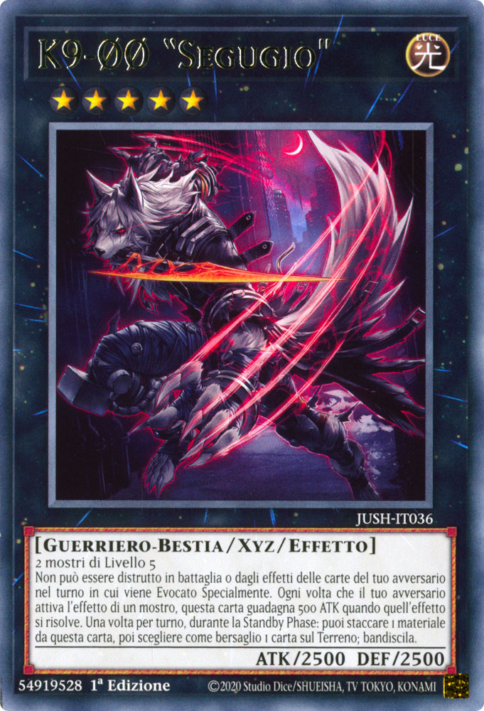JUSH-IT036 K9-00 ''Segugio'' rara 1a Edizione (IT) -NEAR MINT-
