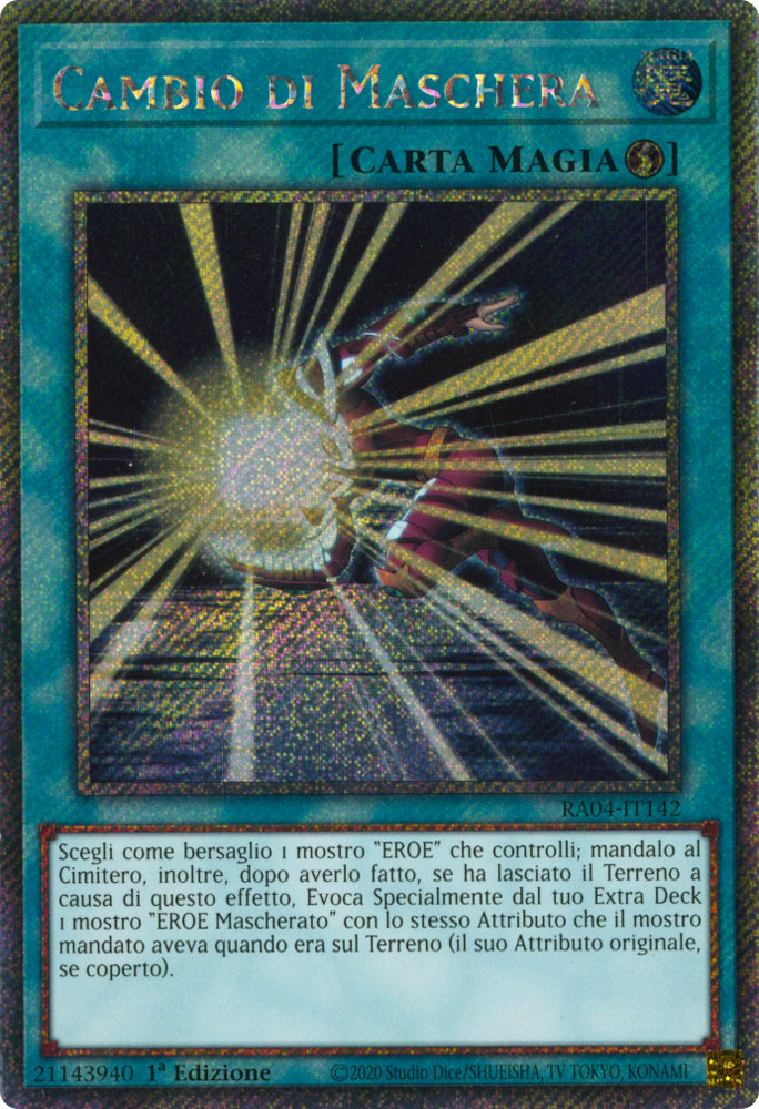 RA04-IT142 Cambio di Maschera Platinum Segreta 1a Edizione (IT) -NEAR MINT-