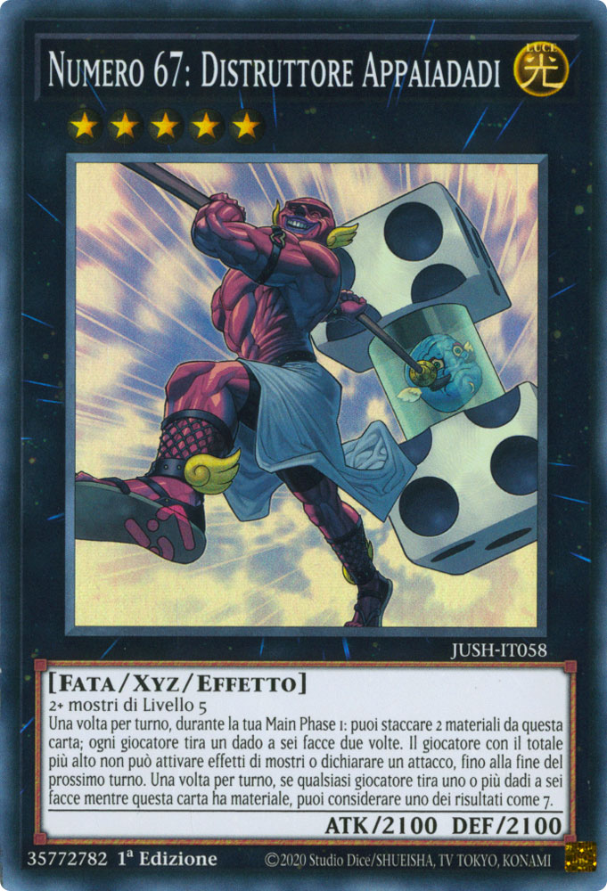 JUSH-IT058 Numero 67: Distruttore Appaiadadi super rara 1a Edizione (IT) -NEAR MINT-