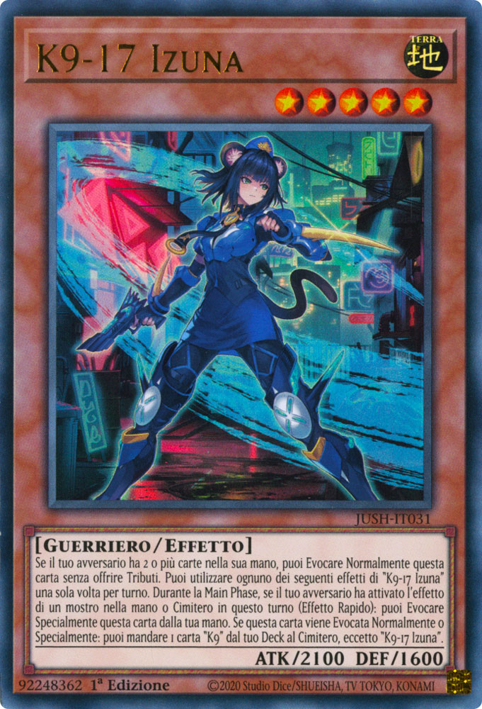 JUSH-IT031 K9-17 Izuna ultra rara 1a Edizione (IT) -NEAR MINT-